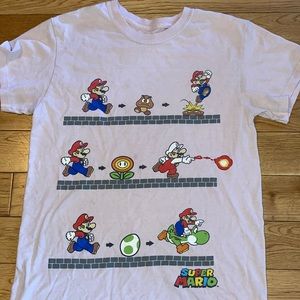 Light pink Super Mario Bros shirt S